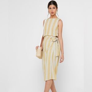 Mango two piece set wrapped skirt and top